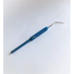 Łyżeczka do przekładania larw metalowa - niebieska