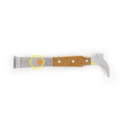 Dłuto nierdzewne w oprawie drewnianej, z hakiem 26cm