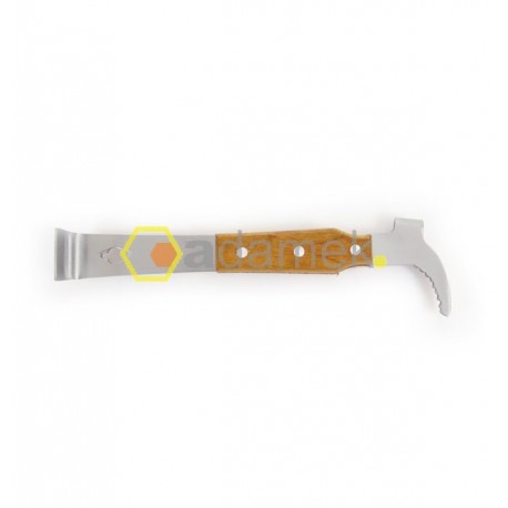 Dłuto nierdzewne w oprawie drewnianej, z hakiem 26cm
